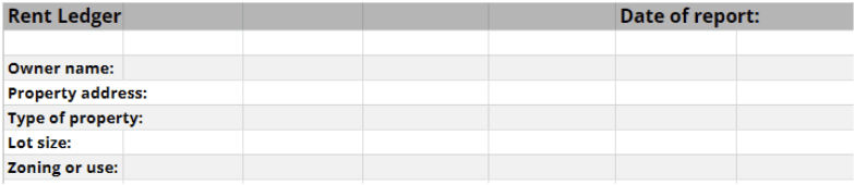 rent ledger spreadsheet